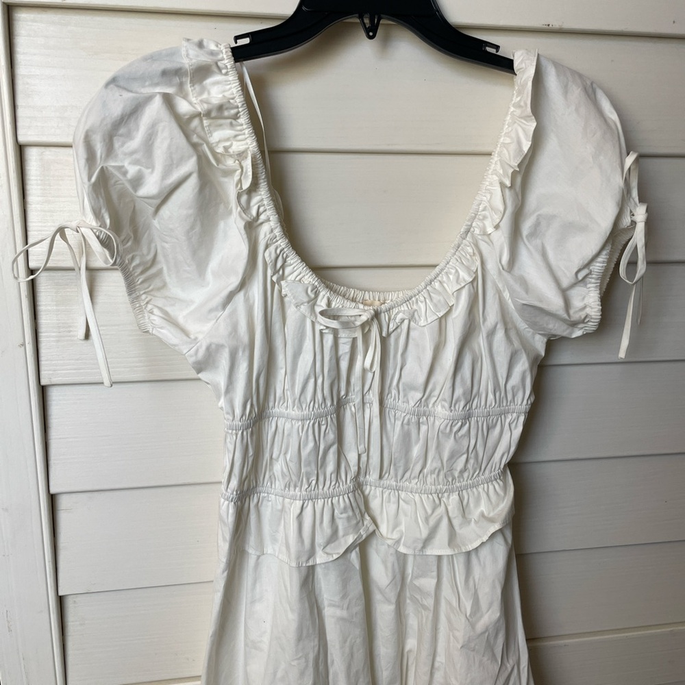 White milkmaid dress